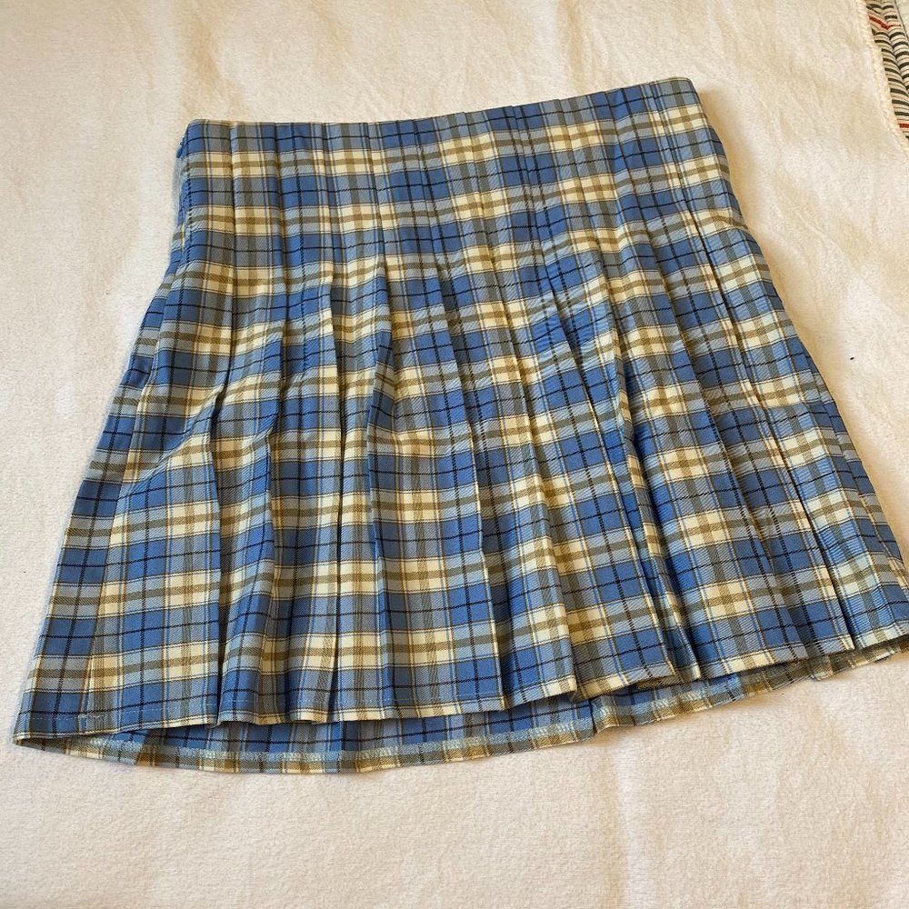 Shien Blue & Yellow Tennis Skirt Size Large